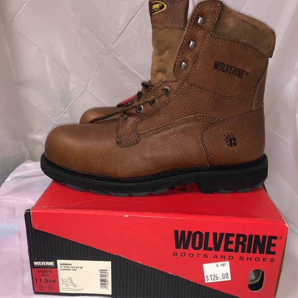 15 wide steel toe boots